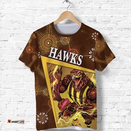 custom personalised hawthorn t shirt hawks indigenous limited edition no.2 custom text and number