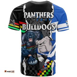 nrl combine bulldogs and panthers t shirt