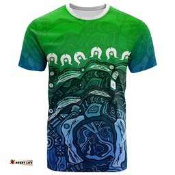 torres strait islands t shirt blue