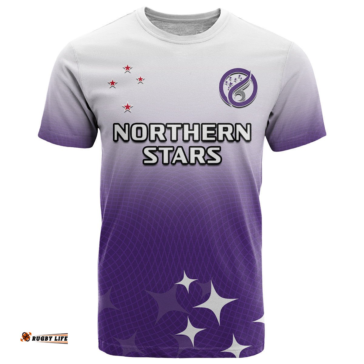 custom text and number aotearoa northern stars netball sporty style t shirt