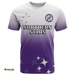 custom text and number aotearoa northern stars netball sporty style t shirt