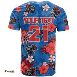 custom knights rugby t shirt beautiful floral pattern spring summer vibe
