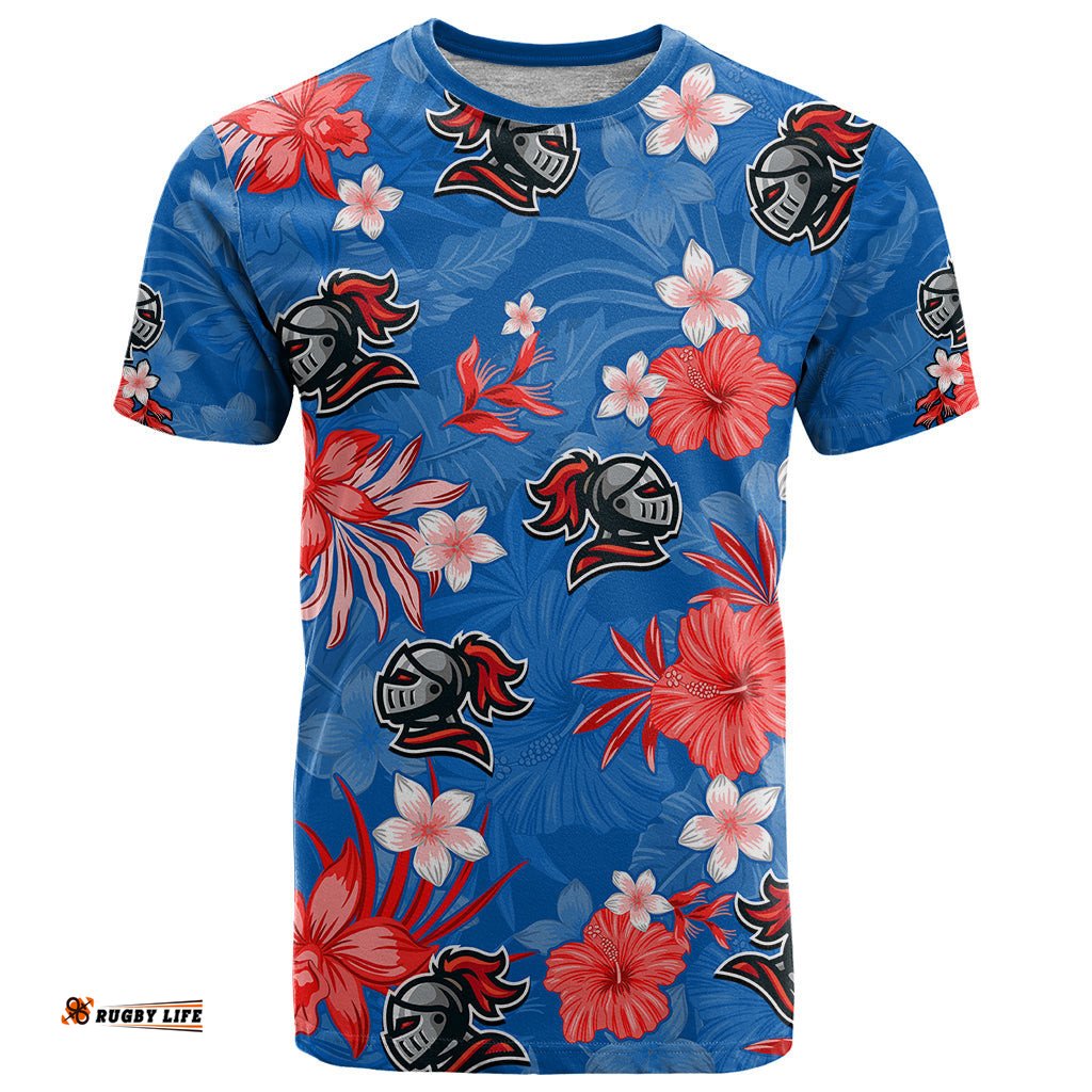 custom knights rugby t shirt beautiful floral pattern spring summer vibe