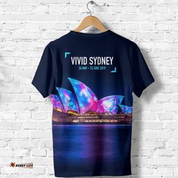 t shirt sydney opera t shirt midnight color art unisex