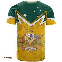 australia shirt australian coat of arms national color