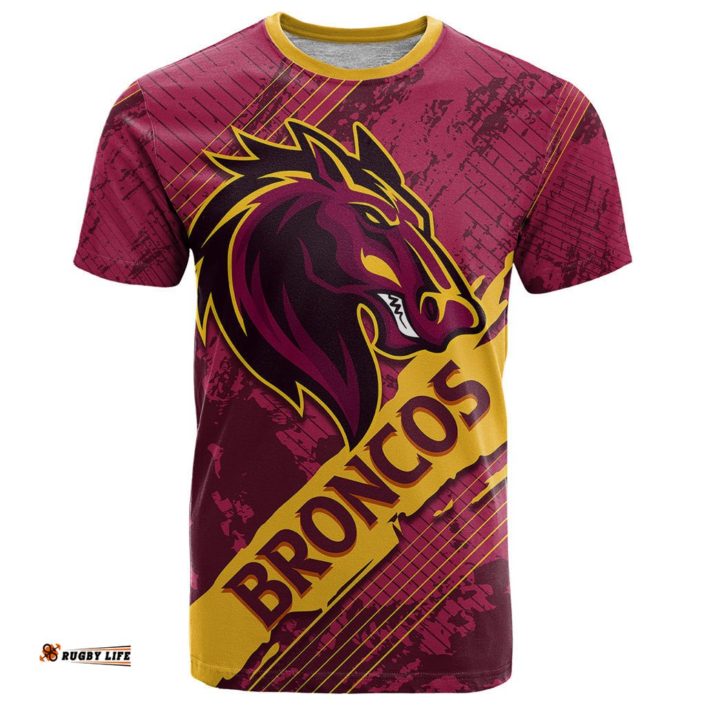 custom brisbane broncos t shirt nrl angry broncos