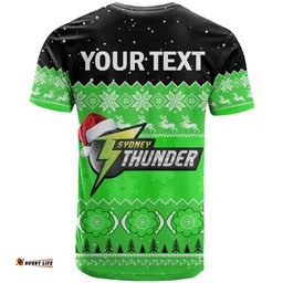 custom personalised thunder cricket t shirt aboriginal merry christmas