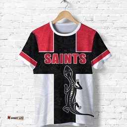 custom personalised saints simple indigenous t shirt brave st kilda custom text and number