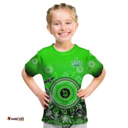 custom text and number melbourne stars t shirt cricket aboriginal