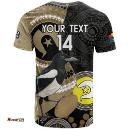 custom afl collingwood naidoc week t shirt keep the fire burning indigenous art