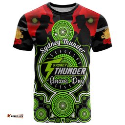 sydney thunder anzac 2024 t shirt lest we forget poppy mix camouflage