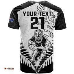custom new zealand rugby t shirt proud aoteroa stylised maori koru