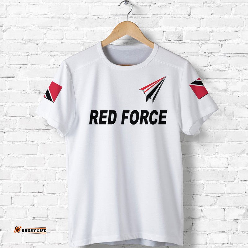 custom personalised trinidad and tobago cricket red force t shirt special style