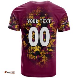 brisbane broncos t shirt camouflage vintage nrl