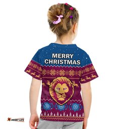 brisbane football t shirt lions indigenous merry christmas