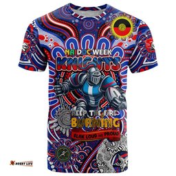 custom naidoc week 2024 knights t shirt mascot rugby dt02