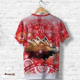 australia sydney opera house christmas t shirt original style red