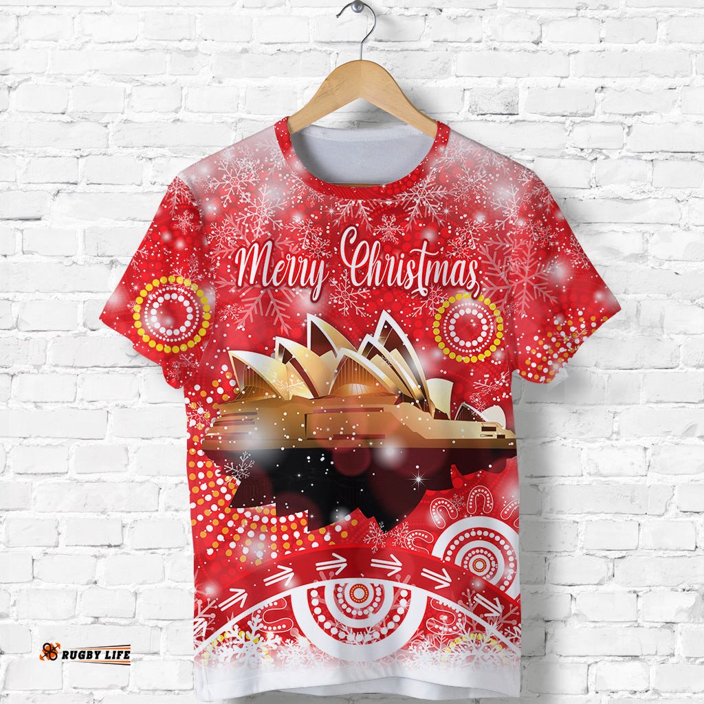 australia sydney opera house christmas t shirt original style red