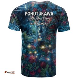 new zealand matariki pohutukawa t shirt te mauri te ora