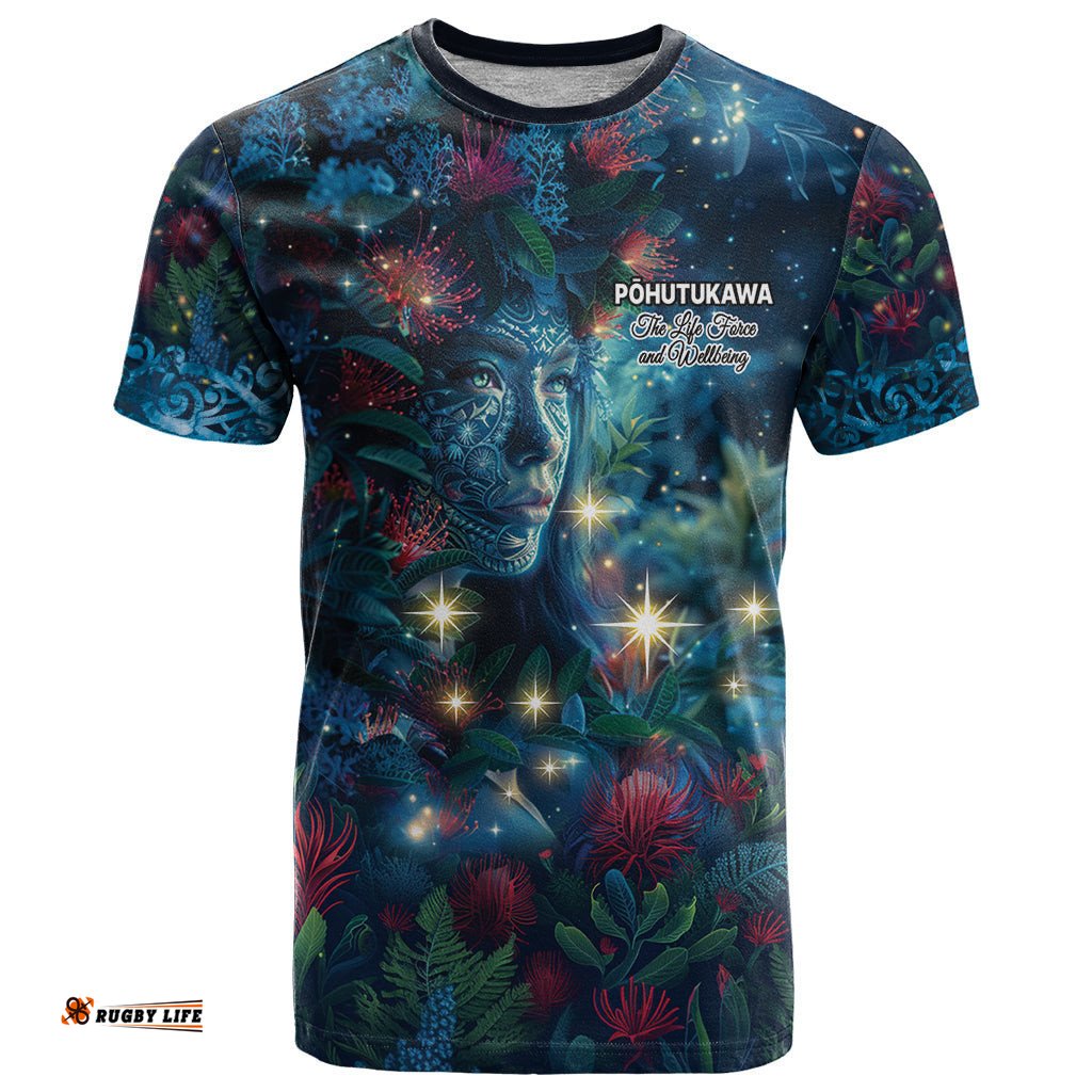new zealand matariki pohutukawa t shirt te mauri te ora