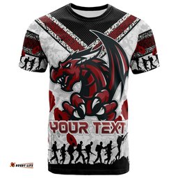 st george rugby t shirt custom anzac day dragons t shirt
