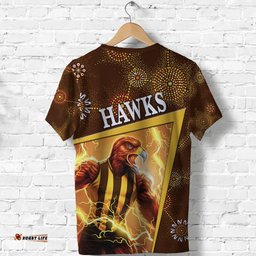 custom personalised hawthorn t shirt hawks indigenous limited edition no.1