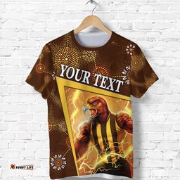 custom personalised hawthorn t shirt hawks indigenous limited edition no.1