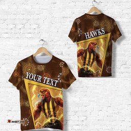 custom personalised hawthorn t shirt hawks indigenous limited edition no.1