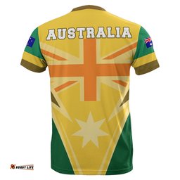t shirt australian coat of arms t shirt national color unisex