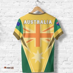 t shirt australian coat of arms t shirt national color unisex