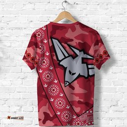 bombers anzac 2021 t shirt essendon