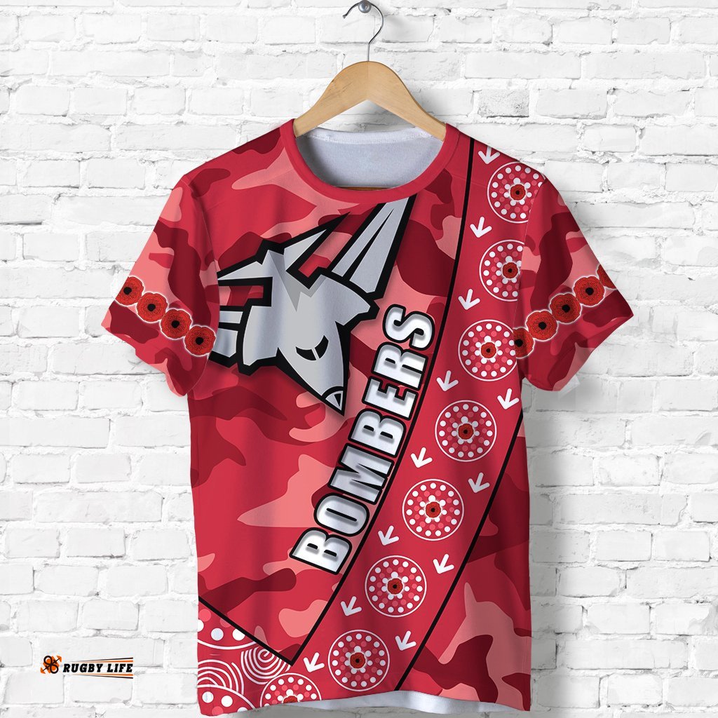 bombers anzac 2021 t shirt essendon
