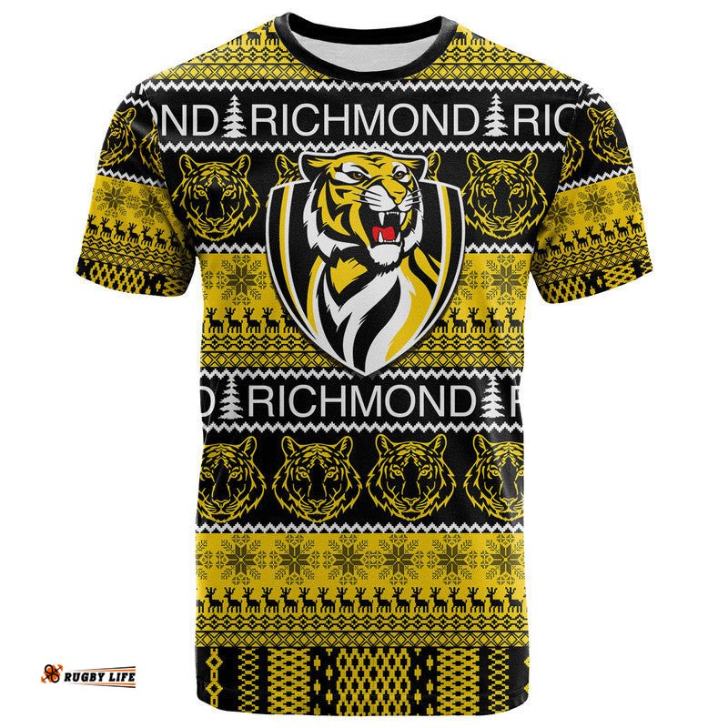australian football league christmas richmond t shirt