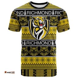 australian football league christmas richmond t shirt