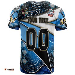 new south wales rugby league team t shirt custom new south wales blues with aboriginal patterns state of origin t shirt