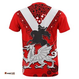 st george illawarra dragons t shirt aboriginal red