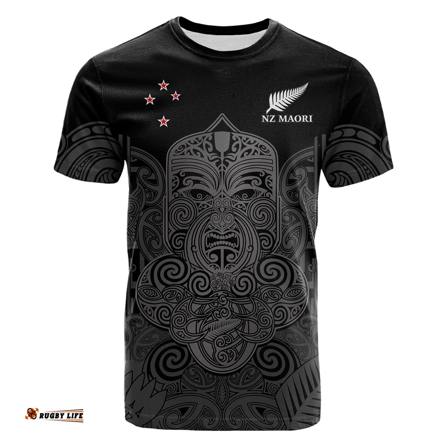 new zealand tiki rugby t shirt nz maori koru pattern ver01