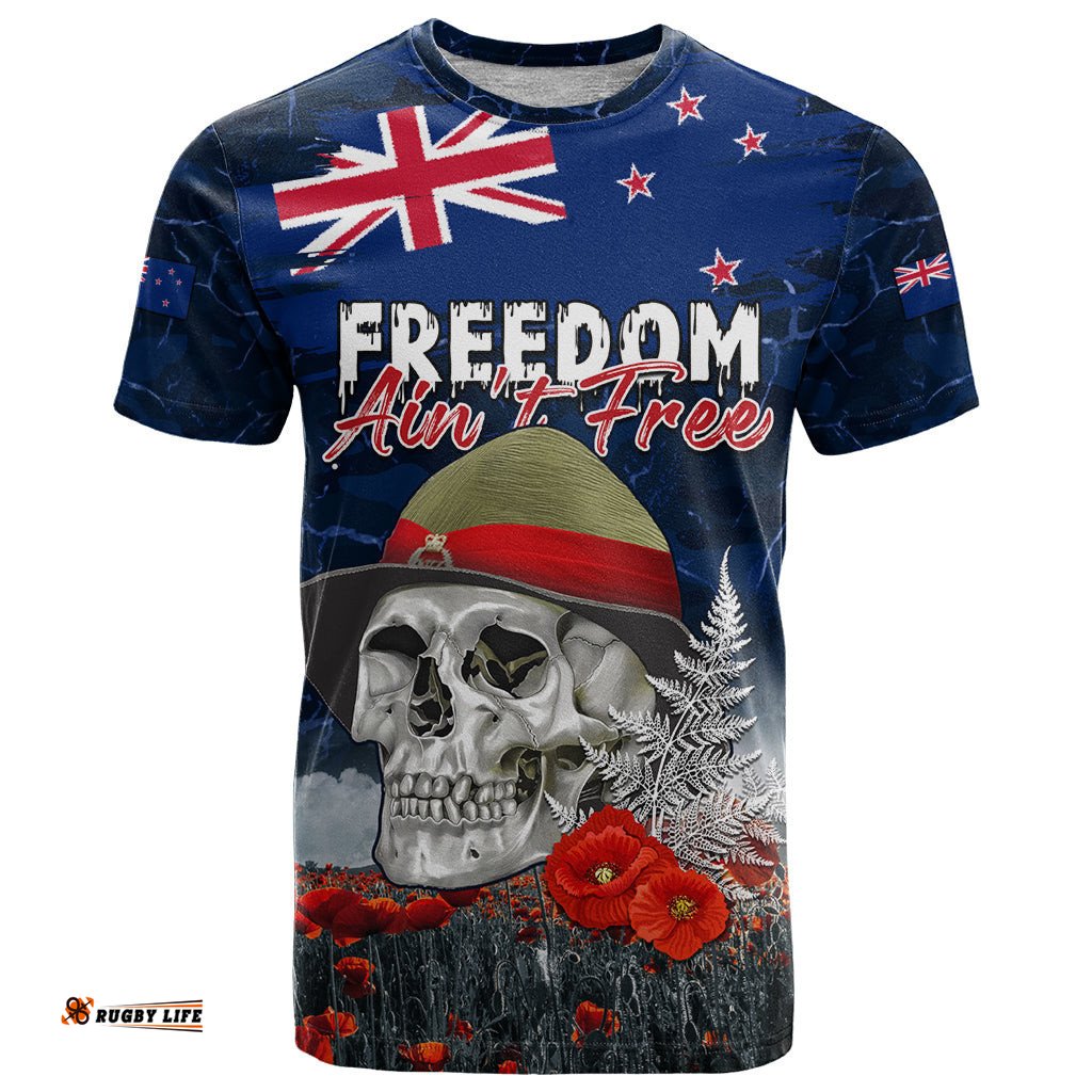 new zealand anzac day t shirt freedom aint free lt05Amazing Aussie