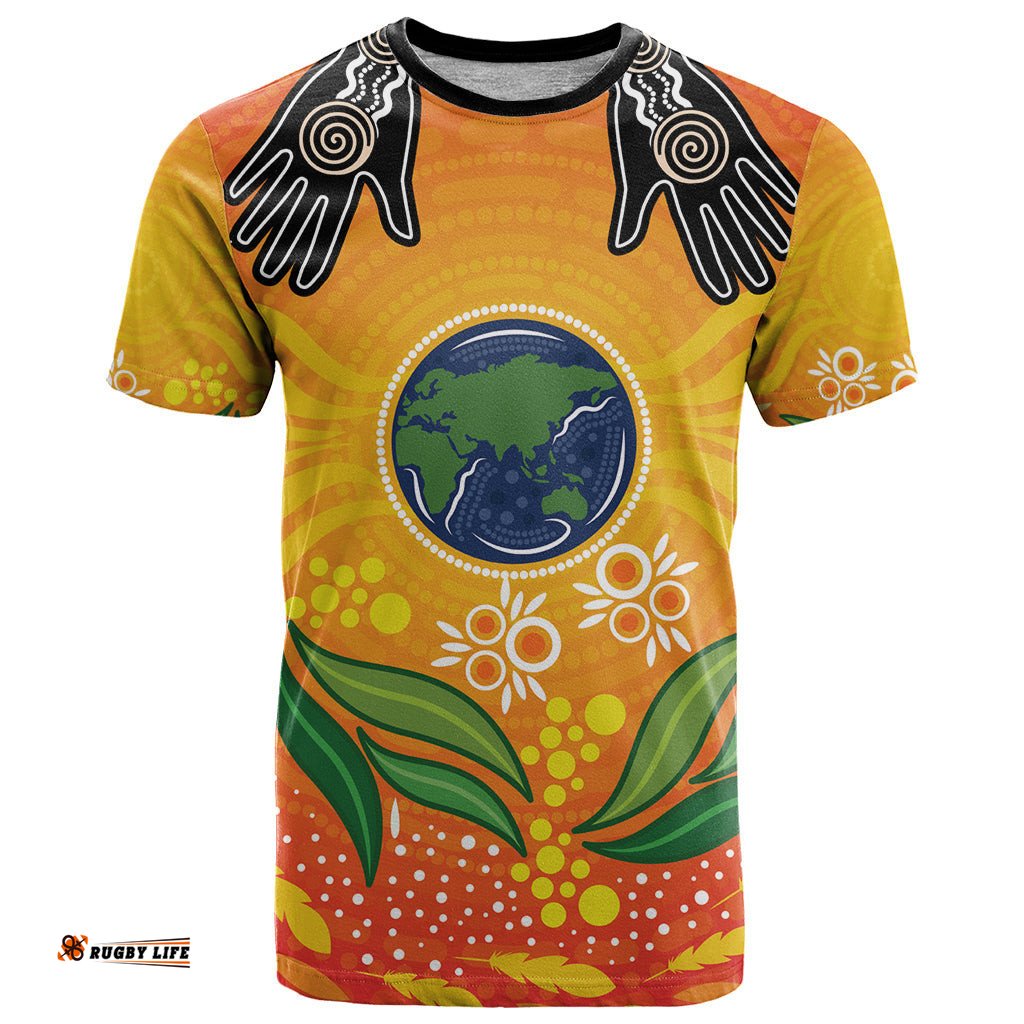 australia earth day indigenous t shirt save the earth