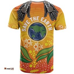 australia earth day indigenous t shirt save the earth