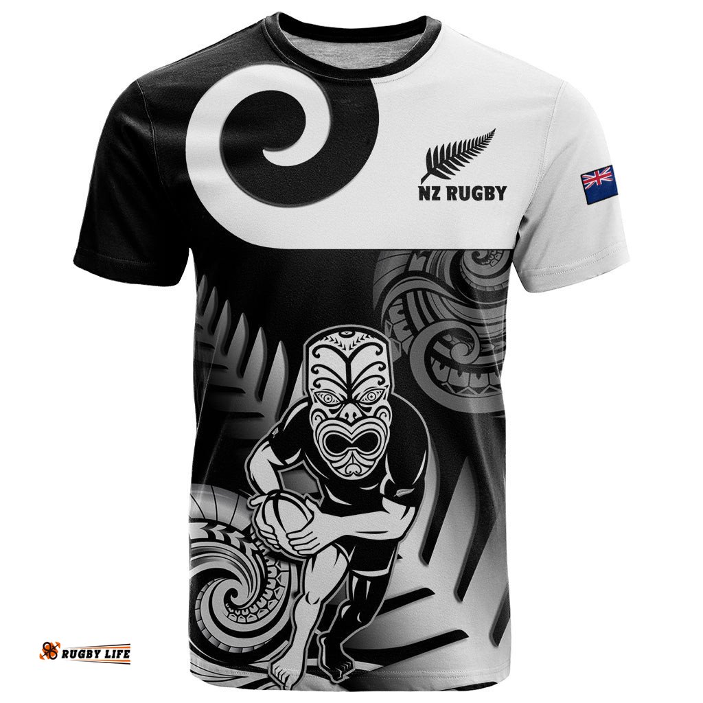 custom new zealand silver fern rugby t shirt go champions nz all black maori koru