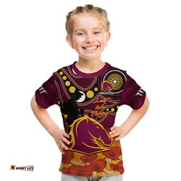 brisbane broncos rugby anzac 2023 t shirt aboriginal mix poppy lest we forget