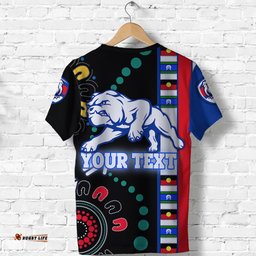 custom personalised western football bulldogs t shirt naidoc week indigenous
