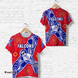 west perth football club t shirt falcons indigenous version red