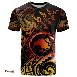 new zealand t shirt aotearoa kiwi bird maori fern tattoo arty