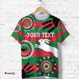 custom personalised south sydney rabbitohs indigenous t shirt country style no.1