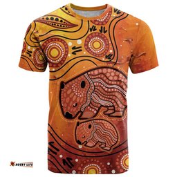 australia wombat t shirt indigenous art