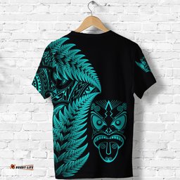 new zealand haka rugby maori t shirt silver fern vibes turquoise
