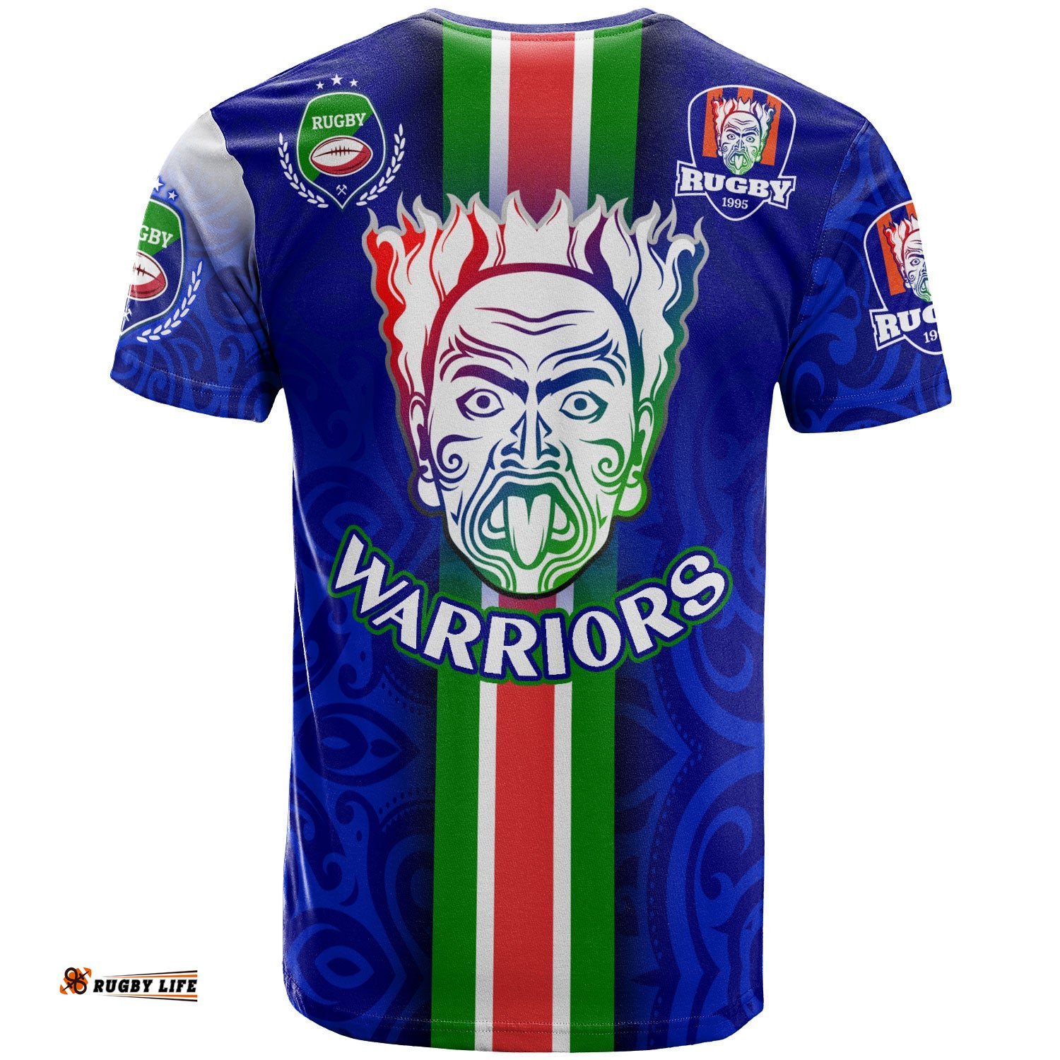 warriors rugby t shirt custom warriors rugby ball maori patterns sport style t shirt