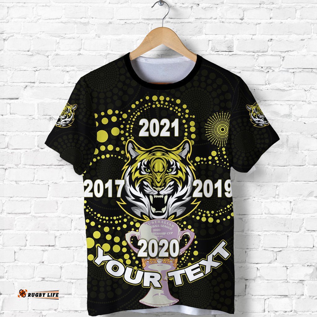 custom personalised richmond premier t shirt legendary tigers indigenous